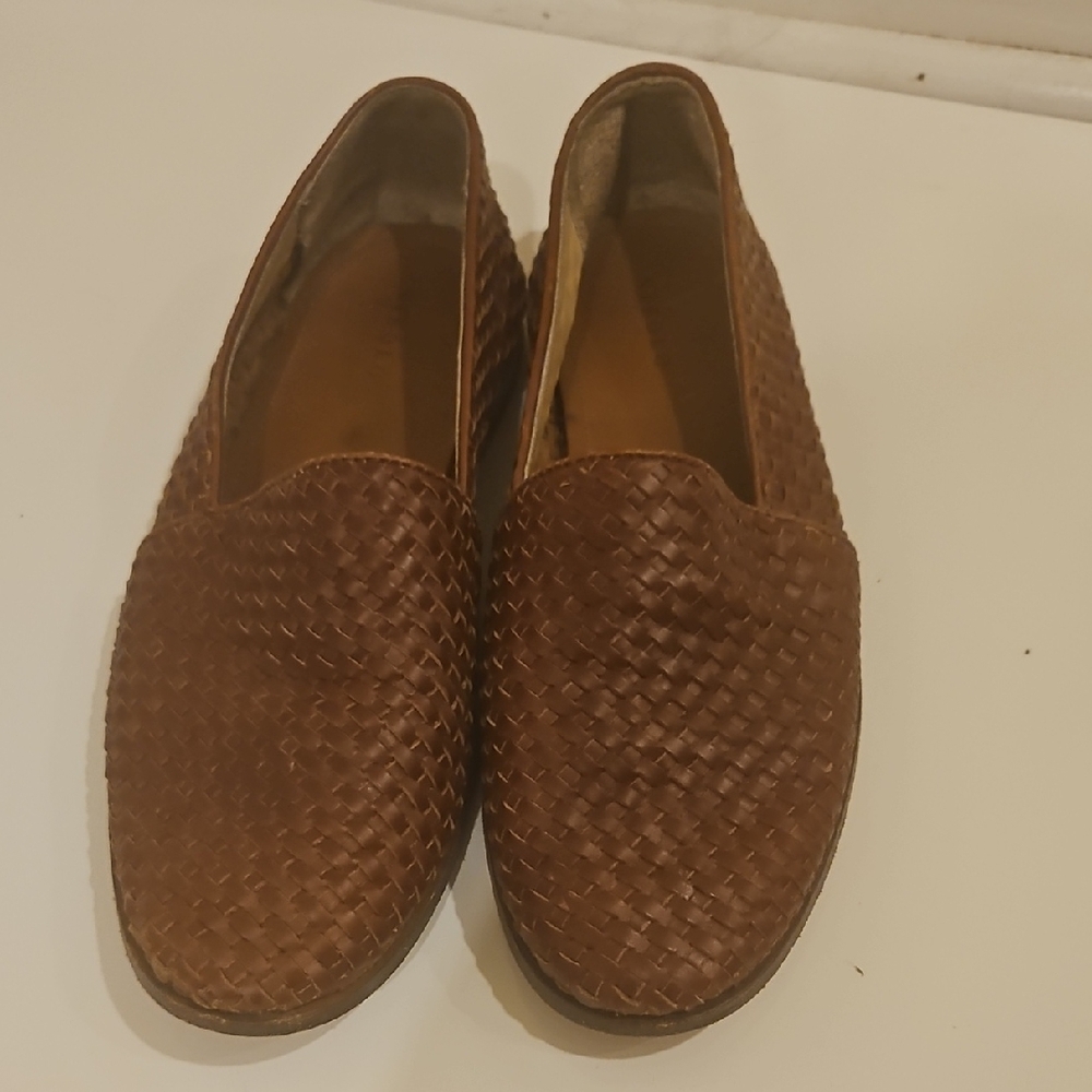 Nisolo Men's Brown Woven Loafers/Sandals